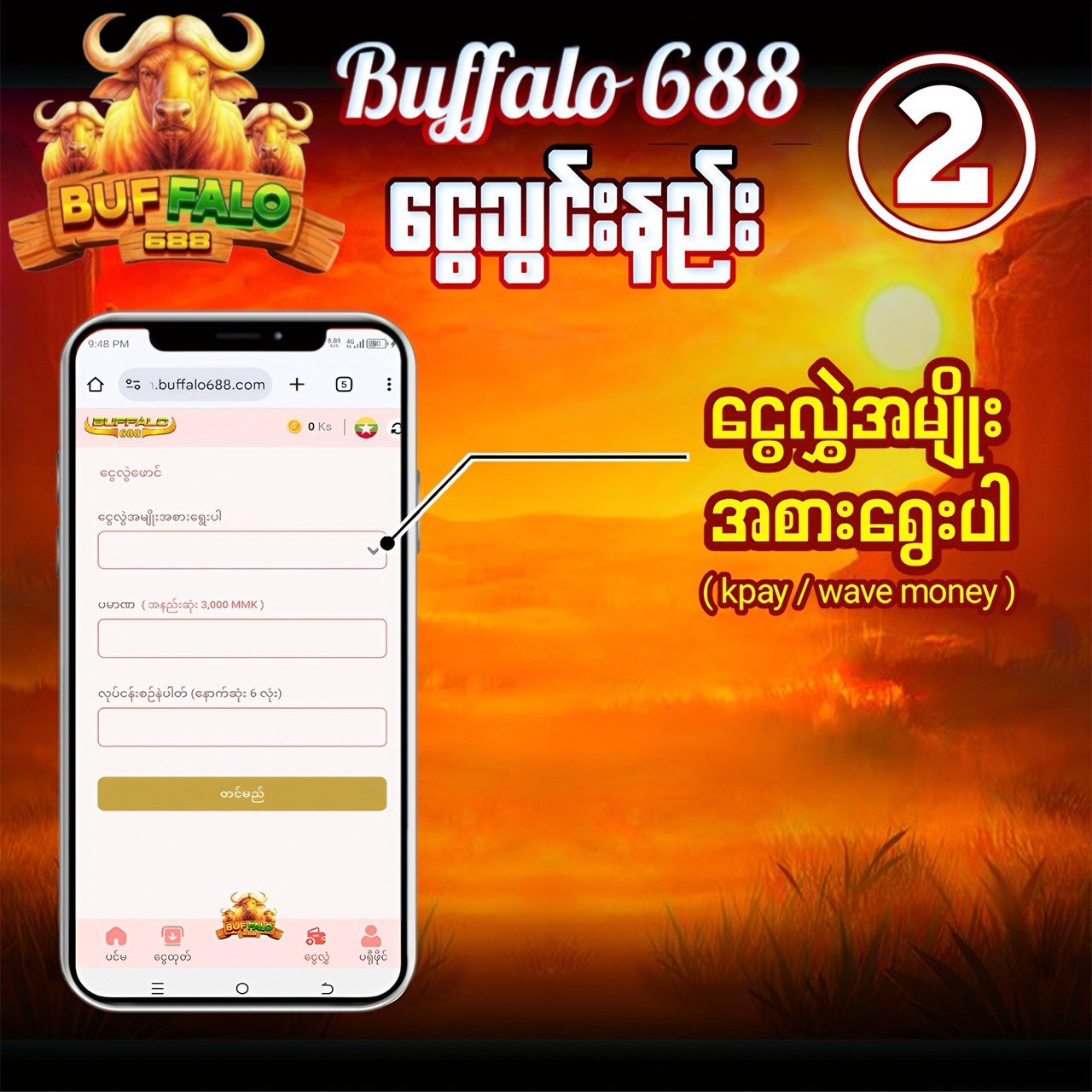 ငွေသွင်းနည်း အဆင့် ၂